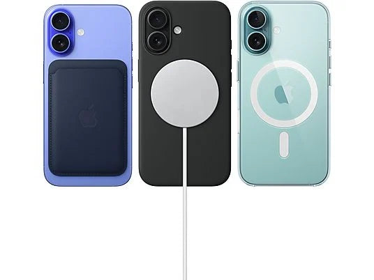Apple iPhone 16, Blanco, 128 GB, 5G, 6.1  OLED Super Retina XDR, Chip A18 Bionic, iOS