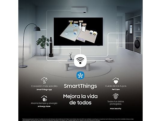 TV Neo QLED 65 - Samsung TQ65QN990FTXXC, QLED Mini Led 8K, NQ8 AI Gen3 Processor, Smart TV full AI, Wifi, Negro grafito