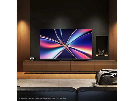 TV Mini LED 65 - Hisense 65E8Q, UHD 4K, 144 Hz, Hi-View Engine, Escalador HDR IA, Subwoofer integrado, Negro