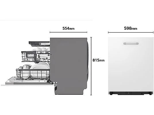 LG DB475TXS lavavajillas . Integrable a 14s