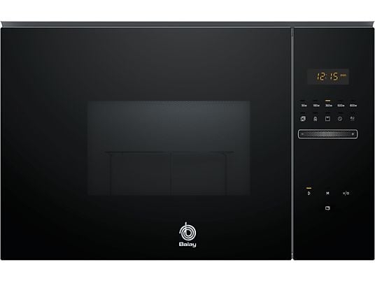 Microondas integrable - Balay 3CG5172N2, 800 W, 5 niveles, 20 l, Negro