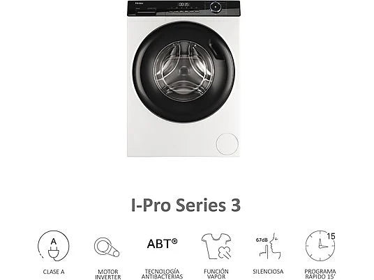 Haier - lavadora HW90BP14939S 9kg 1400rpm a