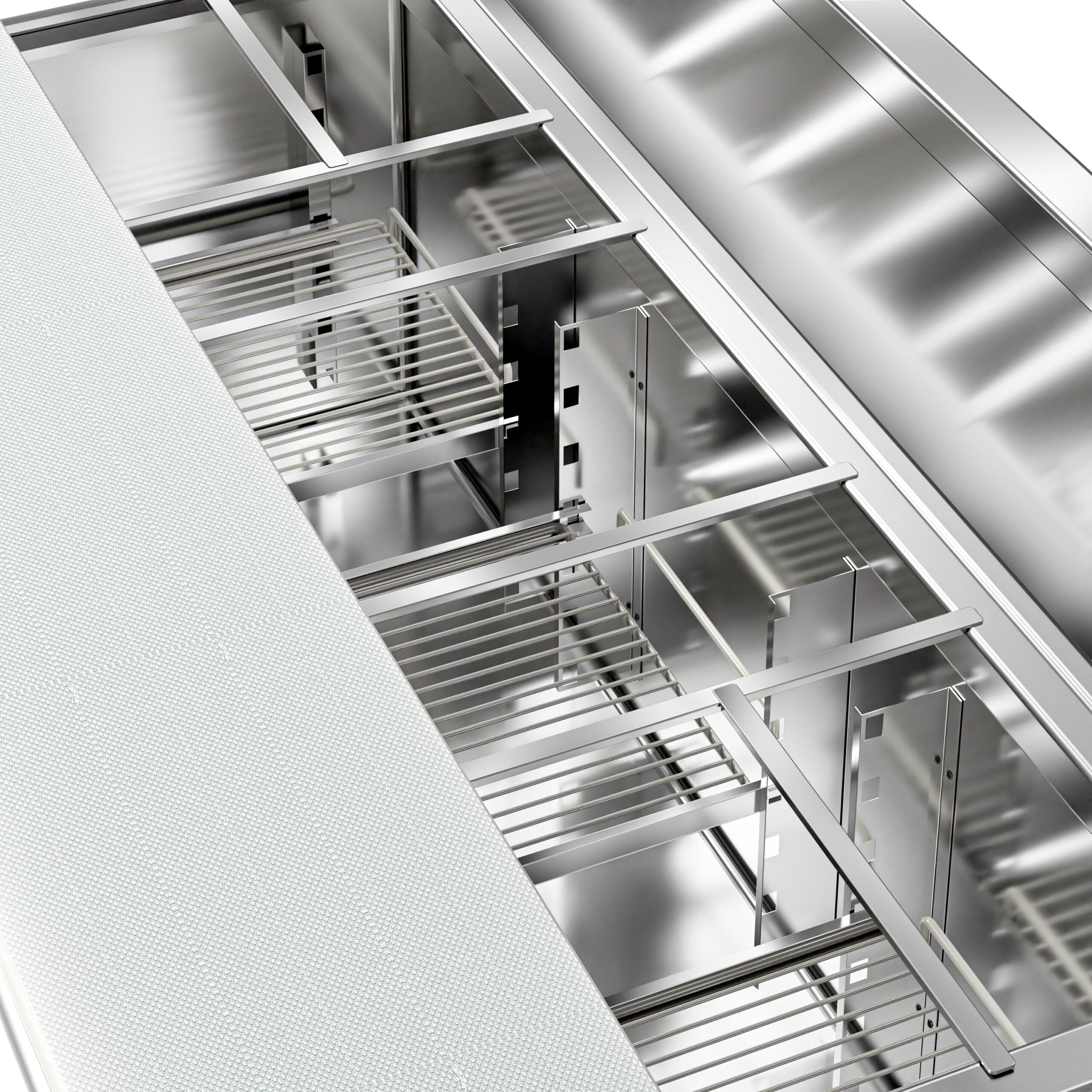 Saladette Eco - 1,37 x 0,7 M - con 3 puertas  GGM Gastro