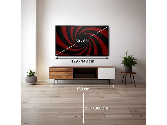 TV QLED 65" - Haier S80 Series H65S80FUX, QLED 4K HDR10, Google TV, Gaming 120Hz, Dolby Audio, Negro