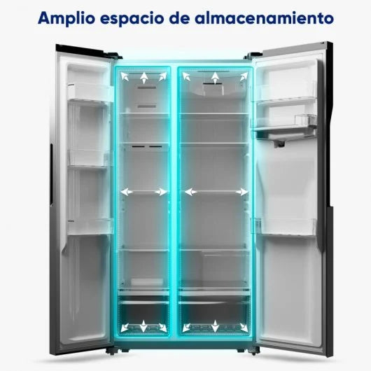 Origial COOL AND FREEZE SBS Frigorífico Americano con Dispensador No Frost E Acero Inoxidable