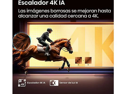 TV LED 55 - Hisense 55A6Q, UHD 4K, Quad CoreMT9603, IA 4K Upscaler, Modo Juego Plus, Control por voz, Negro