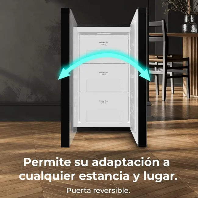 Cecotec Congelador vertical Bolero CoolMarket TF 87 Black