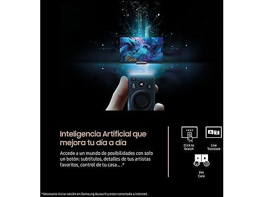 TV Neo QLED 98 - Samsung TQ98QN990FTXXC, QLED Mini Led 8K, NQ8 AI Gen3 Processor, Smart TV full AI, wifi, Negro grafito