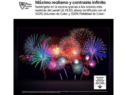 TV OLED 77 - LG OLED77C55LA, OLED 4K, Procesador Inteligente α9 AI Processor 4K Gen8, Smart TV, DVB-T2 (H.265), Negro