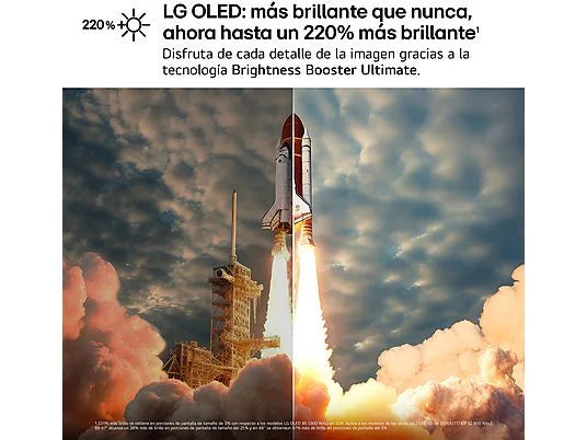 TV OLED 65 - LG OLED65G54LW, OLED 4K, Procesador Inteligente α11 AI Processor 4K Gen2, Smart TV, Rocky Black