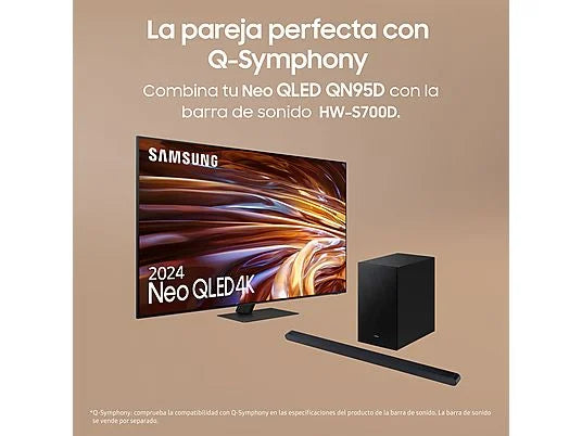 TV Neo QLED 65" - Samsung TQ65QN95DATXXC, UHD 4K Mini LED, Procesador NQ4 AI Gen2, Smart TV, DVB-T2 (H.265), Graphite Black
