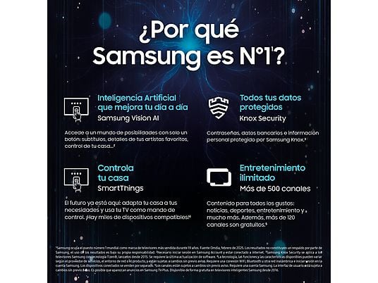 TV OLED 55 - Samsung TQ55S95FATXXC, OLED 4K, NQ4 AI Gen3 Processor, Smart TV full AI, Wifi, Negro grafito